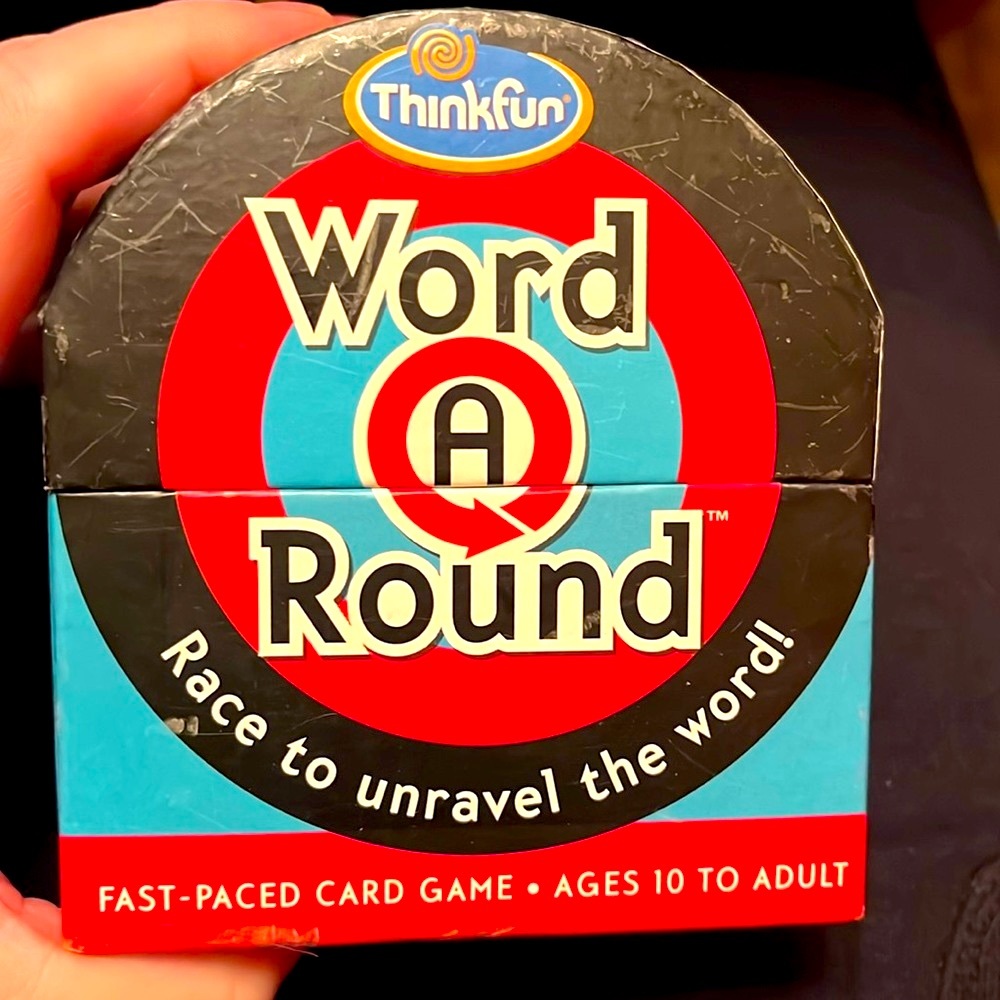 Thinkfun Word A Round racing fast paced 300 words card game 2+ players ages 10+